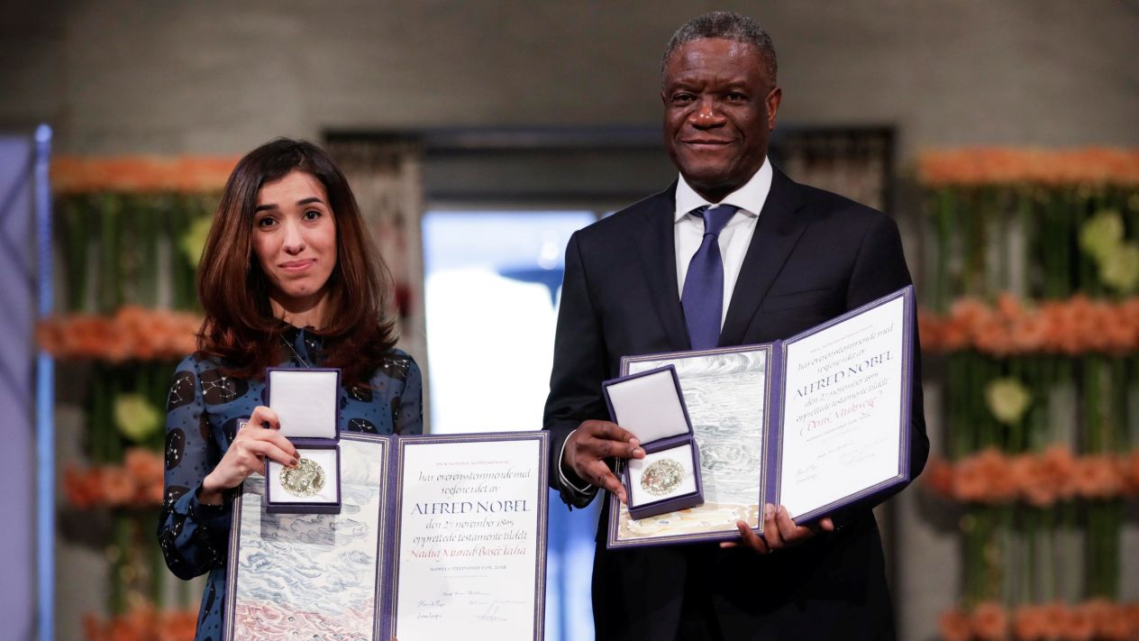 Denis Mukwege reçoit le prix Nobel de la paix